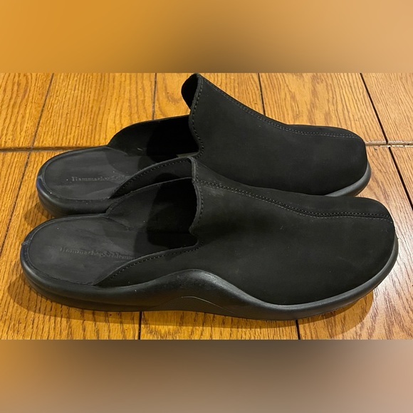 Hammacher Schlemmer Gentleman’s Walk On Air Indoor/Outdoor Slippers black 45